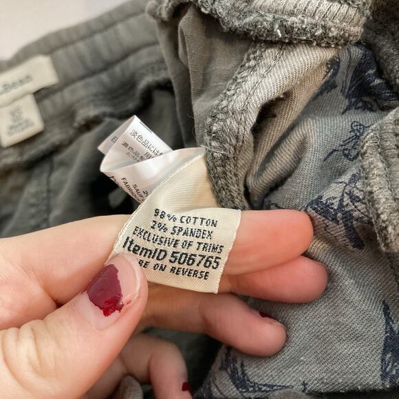 LL Bean Women’s Gray Drawstring Cropped‎ Pants Size XS Active Hiking Outdoors - Picture 4 of 13